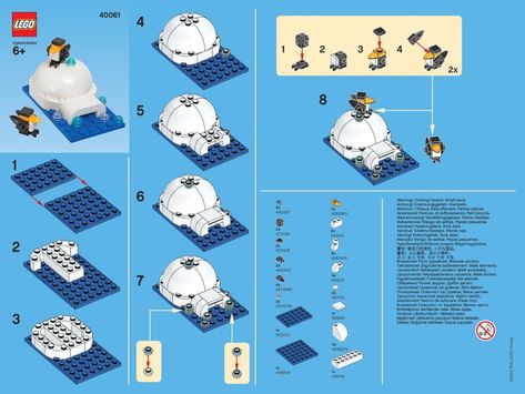 This month’s free LEGO Monthly Mini Model Build is… an Igloo!!! For this month, both models for US/Canada and UK/Germany are the same. Remember, these instructions are only available for a pe… Lego Igloo, Idea For Poster, Lego Penguin, Lego Zoo, Lego Scenes, Lego Website, Lego Christmas Village, Lego Designs, Lego Winter