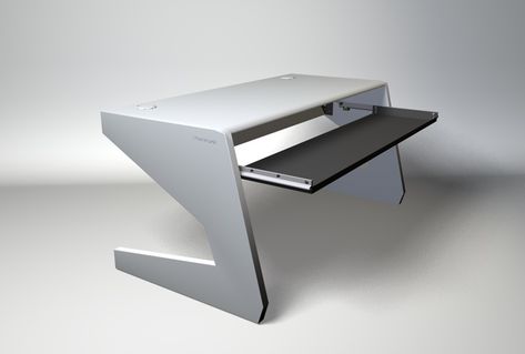 UNTERLASS keyboard desks - listen to your eyes - www.keyboarddesk.com Computer Table Design Ideas, Futuristic Desk, Meja Laptop, Dream Apartments, Piano Table, Piano Stand, Computer Table Design, Home Studio Desk, Piano Forte