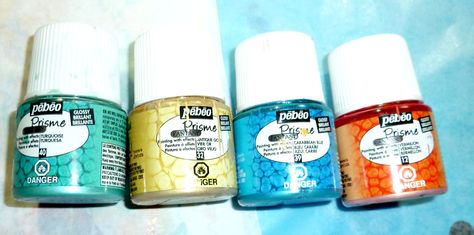 Photo of these paints Pebeo Paint, Journals Ideas, Diy Dish, Art Journal Tutorial, Mixed Media Tutorials, Paint Types, Vintage Studio, E 40, Craft Studio