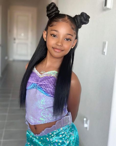 Black Kids Braids Hairstyles, Barbie Hairstyle, Trajes Kylie Jenner, Birthday Hairstyles, Natural Hairstyles For Kids, Pelo Afro, Kids' Braids, Pretty Braided Hairstyles, Peinados Fáciles Para Cabello Corto