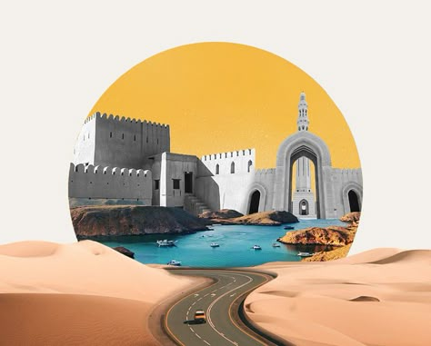 Salalah, Oman Travel Guide: Everything You Need To Know Oman Country Illustration, Oman National Day, Salalah Oman, Oman Travel, Digital Skills, Tourism Day, Modern Graphic Art, Salalah, Public Garden