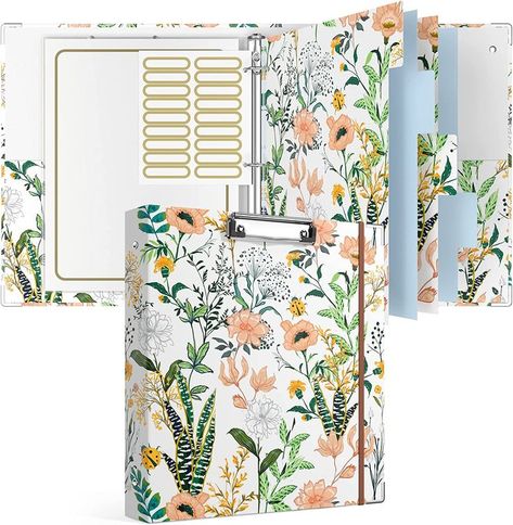 A 1-inch binder with a unique design, simple but fashionable, matches your youth, vitality & individuality. Available in multiple styles, boho, floral, marble, and leopard. #cute #flower #green #garden #white #gray #grey #clipboard #binder #high #middle #junior #elemenary #school #organization #supplies #essentials #college #back-to-school #aesthetic #affiliate As an Amazon Associate, I earn from qualifying purchases 1 Inch Binder, Flower Office, Portfolio Binder, Divider Tabs, Homeschool Supplies, Binder Organization, Planner Binder, 3 Ring Binder, 3 Ring Binders