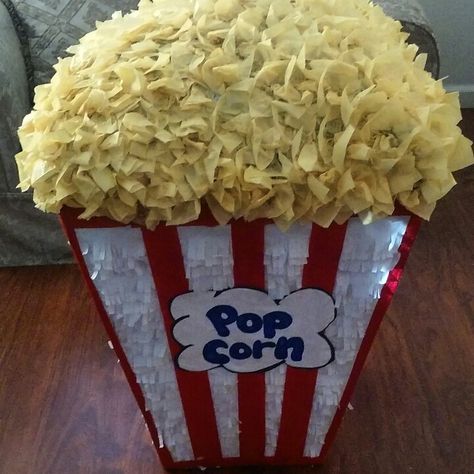 Pop corn pinata, piñata palomitas de maiz, party theme movies and carnival .... Carnival Theme Pinata, Circus Theme Pinata, Circus Pinata, Popcorn Pinata, Carnival Pinata, Backyard Carnival, Pinata Ideas, Curious George Party, Diy Carnival