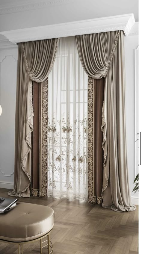 Curtain Designs For Bedroom, Curtains Living Room Modern, Classic Curtains, Unique Curtains, Plain Curtains, Luxury Curtains, Elegant Curtains, Living Room Sofa Design, Rustic Curtains