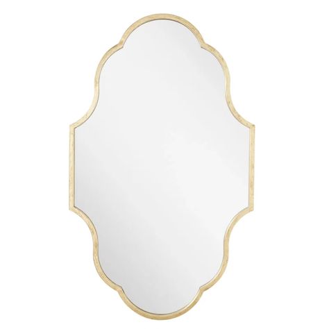 Signature Hardware Lucido Wall Mirror | Perigold Powder Bath Ideas, Dramatic Aesthetic, Bathroom Mirror Design, Future Room, Mirror Metal, Wall Accent, Mirror Shapes, Gold Bathroom, Summer Gifts