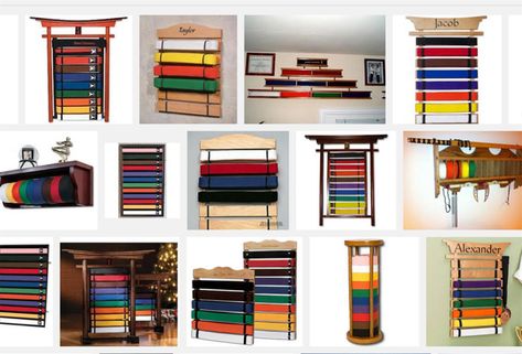 Tkd Belt Display, Belt Display Diy, Jiu Jitsu Belt Display, Taekwondo Belt Display, Karate Belt Display, Dojo Design, Martial Arts Belt Display, Martial Arts Belt, Taekwondo Belts