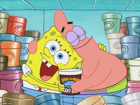 Spongebob and Patrick best friends Sponge Bob And Patrick Best Friends, Spongebob With Patrick, Bestie Cartoon Best Friends, Spongebob And Patrick Best Friends, Spongebob X Patrick, Besties Cartoon, Sponge Bob And Patrick, Patrick And Spongebob, Bob And Patrick