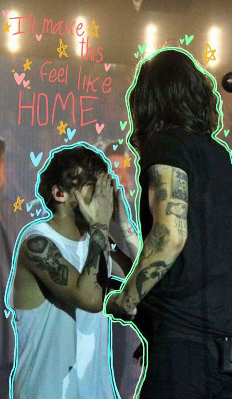 Louis And Harry Wallpaper, Wallpaper Larry Stylinson, Larry Stylinson Wallpaper, Larry Stylinson Fanart, Harry Styes, Larry Fanart, Larry Shippers, Leaf Book, One Direction Wallpaper