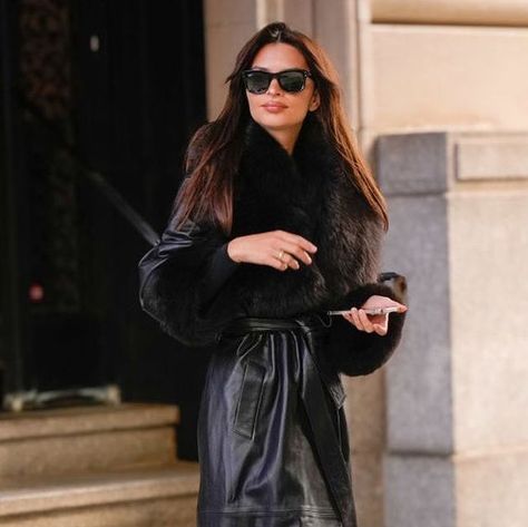 NOUR HAMMOUR on Instagram: "@emrata wearing the Freja leather trench coat Styled by @emmajademorrison" Nour Hammour, Trench Coat Style, Leather Trench, Leather Trench Coat, Outfit Goals, Coat Fashion, Shopping Cart, Trench Coat, Leather