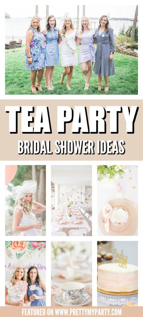 Tea Party Shower Food, Bachelorette Tea Party Ideas, Bridal Shower Ideas Tea Party Theme, English Tea Bridal Shower Ideas, Bridal Tea Party Decorations, Yea Party Bridal Shower Ideas, Garden Tea Party Bridal Shower Ideas, Bridal Tea Party Ideas, Bridal Shower Tea Party Food