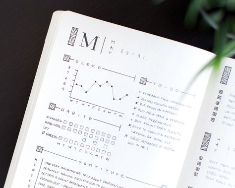 Minimalist Weekly Spread, Bullet Journal Tracking, Ryder Carroll, Minimalist Bullet Journal, Bullet Journal Minimalist, School Journals, Stay Creative, Bullet Planner, Sleep Tracker