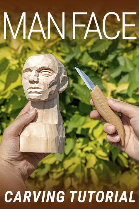 Unlock the secrets of this engaging art form as we demonstrate how to carve a Man Face with precision and finesse. From the initial block of wood to the intricate details, we'll provide step-by-step instructions on bringing out the manly charm in your carving 🙌 Wood Carving Face Step By Step, Wood Carving Patterns Templates, Ornamental Wood Carving, Abstract Wood Carving, Block Carving, Wood Carving Art Sculpture, Wood Carving Faces, Dremel Carving, Simple Wood Carving