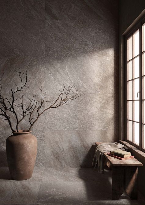 Modern Earthy Home Decor: The Big Interior Design Trend For 2021 — MELANIE LISSACK INTERIORS Stone Wall Interior Design, Marble Effect Tiles, Stone Walls Interior, Earthy Decor, Earthy Home Decor, Stone Wall Art, Earthy Home, Brick Decor, Stone Interior