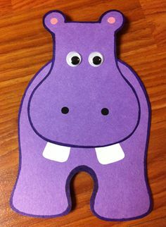 Purple Crafts For Preschoolers, Hippo Craft, Hippo Crafts, Gorilla Craft, Safari Crafts, Zoo Preschool, Jungle Crafts, Zoo Crafts, Zoo Animal Crafts