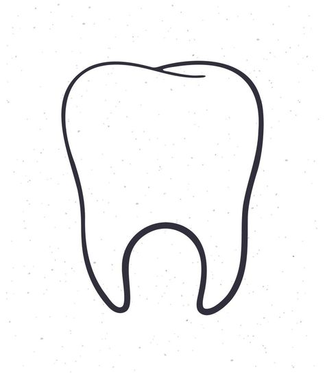 Hand drawn doodle of human tooth Tooth Doodle, Tooth Sketch, Tooth Drawing Sketches, Tooth Drawing Cute, Teeth Doodle Art, Tooth Doodle Drawing, Tooth Drawing, Tooth Anatomy Illustration, Teeth Drawing