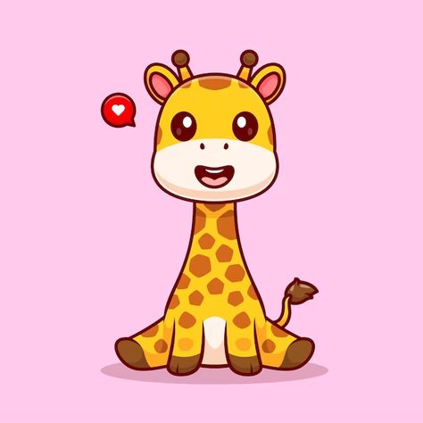 Catalyststuff | Freepik Giraffe Sitting, Nature Icon, Giraffe Drawing, Giraffe Illustration, Cartoon Giraffe, Vector Icons Illustration, Cute Giraffe, Animal Nature, Vector Art Illustration