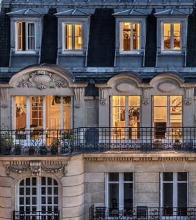 Magical Holiday Inspiration for Winter 2020 :: This Is Glamorous Glass Roof, Paris Apartments, English Countryside, Future House, At Night, Decor Inspiration, Architecture Design, Roof, Beautiful Places