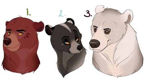 Disney Bear Drawing, Bear Anthro Character Design References, Bear Fursona Base, Polar Bear Fursona, Bear Fanart, Bear Anime, Bear Human Hybrid, Bear Anthro, Bear Oc Drawing