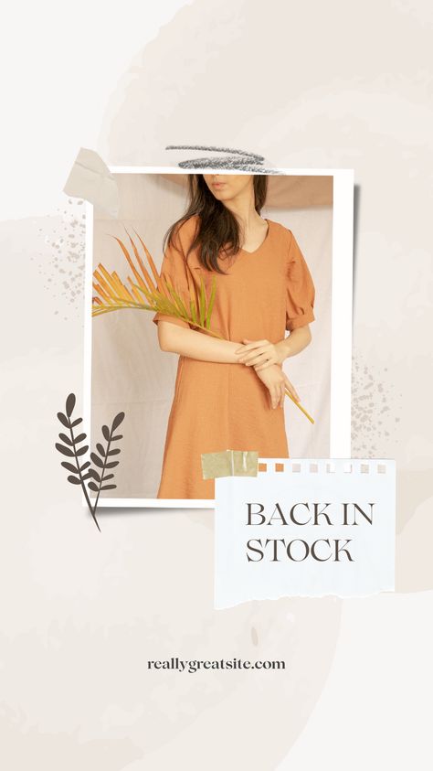 Beige Aesthetic Fashion Back In Stock Instagram Story Canva Template Beige Aesthetic Fashion, Font Combos, Create Your Story, Beige Aesthetic, Instagram Story Template, Story Template, Back In Stock, Canva Templates, Eye Catching Colors