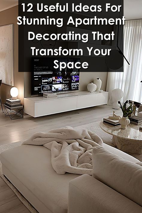 Transform your living space with our 12 useful ideas for stunning apartment decorating. Discover creative tips and innovative designs that will elevate your apartment's aesthetic and maximize your space. From choosing the right color palette to incorporating stylish furniture and decor, these ideas will inspire you to create a home that reflects your personality. Get ready to turn your apartment into a beautiful sanctuary with these expert decorating techniques. Eclectic Bedding, Creative Apartment, Looking For Apartments, Daughter Bedroom, Stylish Apartment, Comfortable Furniture, Apartment Aesthetic, Cool Wall Art, Small Space Solutions