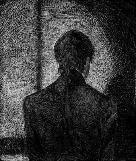 Arte Peculiar, Charcoal Art, Arte Inspo, Man Standing, Dark Photography, 영감을 주는 캐릭터, Surreal Art, Dark Aesthetic, Dark Art