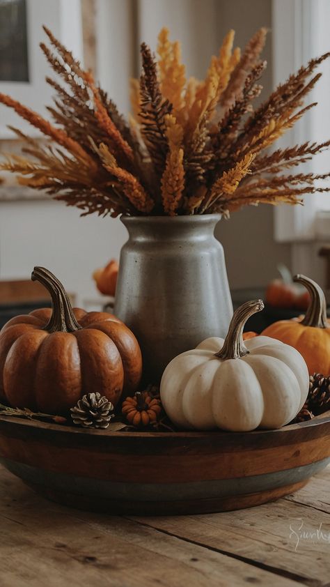 Transform your home with these stunning fall thanksgiving decor DIY ideas Explore unique table centerpiece designs and creative candle arrangements Whether you prefer a cozy living room setup a farmhouse-inspired porch or a modern kitchen display Hobby Lobby has everything you need to elevate your space this season Modern Fall Centerpieces For Table, Thanksgiving Decor Diy, Fall Centerpieces For Table Diy, Thanksgiving Decor Ideas, Farmhouse Tabletop, Decor Diy Ideas, Fall Centerpieces, Rustic Baskets, Thanksgiving Kitchen