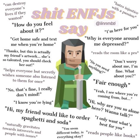 Enfj Starter Pack, Enfj Entj Relationship, Enfj Personality Type, Enfj Humor, Enfj Intp Relationship, Enfj Personality Characters, Enfj And Entp, Enfj And Intj, Enfj Personality Facts