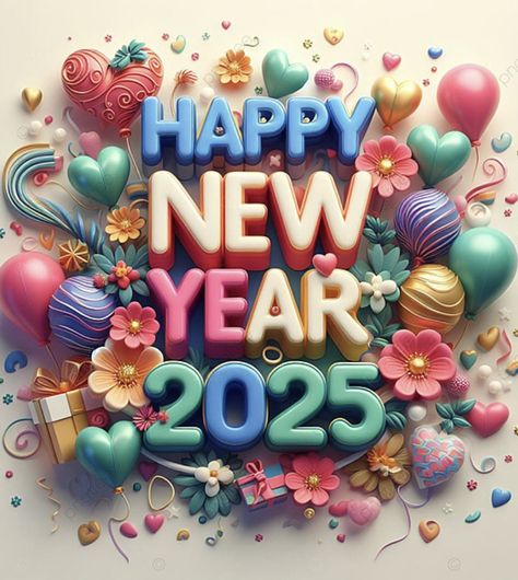 Happy New Year Design Graphics Creative, Happy New Year Design Graphics, Happy Symbol, 2025 Images, New Year Background Images, New Year Design, Happy New Year Gif, Happy New Year Wallpaper, Happy Birthday Wishes Cake