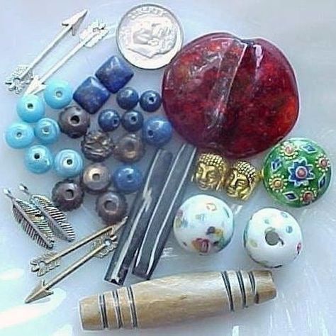 Huge Foil Glass Focal Lampwork Bead, Large Horn Tube Bead ~ Huge Hole Glass Fruit Beads, Genuine Lapis ~ Cloisonne ~ Real Horn, Great Assortment Of Items For Your Wanderlust Creations. Buddha Heads Beads , Arrow Charm, Feather Charms Your Purchase Helps Me Foster Kittens, I Specialize In Feral Rehab, Shop With Me Today ~ We Always Need Things In The Nursery. When You Purchase More Than One Item From Me ~ I Can Make A Custom Lot For You To Reduce Shipping Fees & I Give Free Shipping On $50 Of Jew Czech Beads Jewelry, Fruit Beads, Macrame Beads, Christmas Trimmings, Lampwork Bead Jewelry, Craft Beads, Glass Fruit, Foster Kittens, Shop With Me