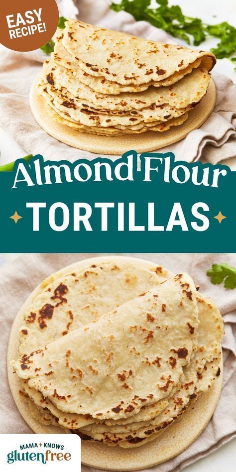 Make these homemade almond flour tortillas for a quick, protein-packed lunch! Combining almond and coconut flour, they’re gluten-free, dairy-free, vegan, and egg-free. Perfect for meal prepping  a week’s worth of meals.  Pop over to my site for the recipe! Almond Flour Tortilla Recipe, Gluten Free Tortillas Recipe, Gluten Free Flour Tortillas, Almond Flour Tortillas, Flour Tortilla Recipe, Low Sugar Dinners, Mexican Tortilla, Healthy Low Fat Recipes, Dinner Recipes Healthy Low Carb