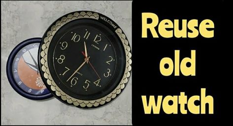 What To Do With Old Watches, Old Watch, Old Watches, Old Wall, Sports Watch, Altered Art, Wrist Watch, Wall Clock, Clock