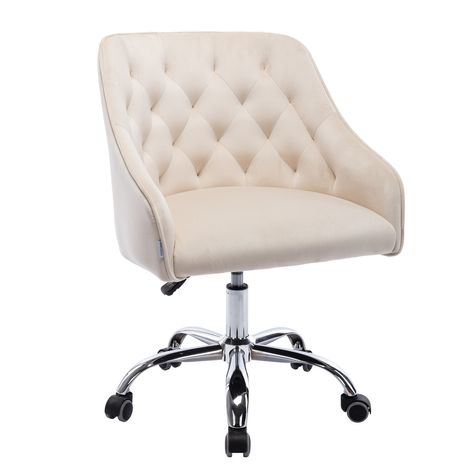 Modern Leisure office Chair - On Sale - Bed Bath & Beyond - 39410010 Stylish Office Chairs, Velvet Office Chair, Adjustable Office Chair, Chair For Living Room, Shell Chair, Swivel Office Chair, Bed In Living Room, Leisure Chair, Office Desk Chair