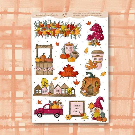 These beauties are now in my etsy shop! I had such a great time creating stickers of my favorite season.🍁🍂Link in Bio ! 

#fallstickers  #stickers #seasonalstickers November Stickers, Aesthetic Sticker Sheet, Cozy Stickers, Fall Stickers, Stickers Journal, Aesthetic Sticker, Autumn Stickers, Floral Printables, Fall Aesthetic