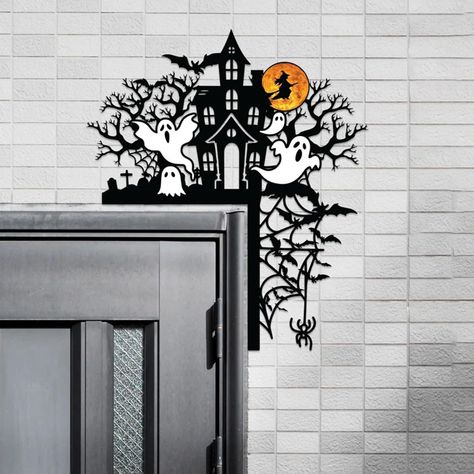 Halloween door decor