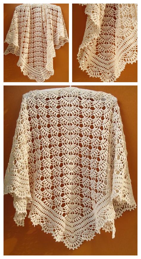 Fall River Shawl Free Crochet Pattern, Lace Crochet Shawl Pattern Free, Free Crochet Pattern For Shawl, Crochet Lace Shawl Pattern Free, Crochet Oddities, Crochet Lace Shawl Pattern, Crochet Lace Poncho, Triangle Shawl Crochet Pattern Free, Crochet Lace Triangle