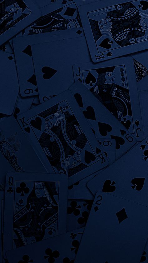 Blue Cards Aesthetic, Blue Playing Cards, Victor Grantz, Widget Photos, Blue Wallpaper, Wallpaper Ideas, Screen Wallpaper, Blue Wallpapers, Blue Aesthetic