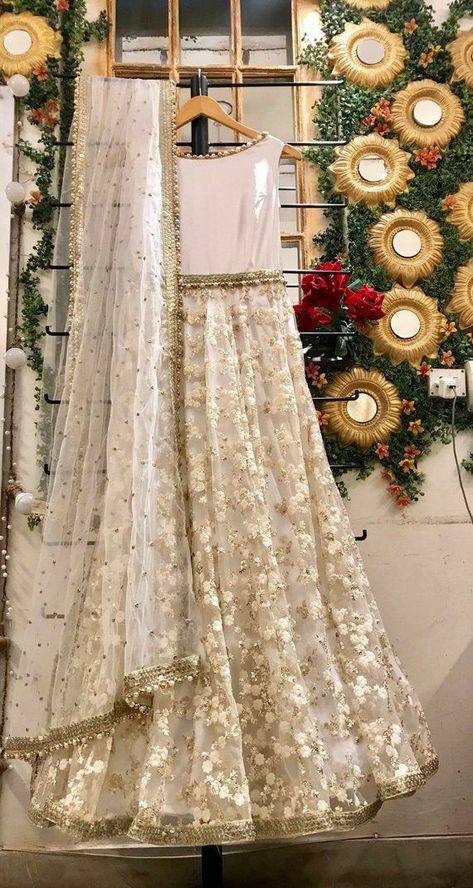 Golden Anarkali, Wedding Anarkali, Bridal Lengha, Sheath Wedding Gown, Gown White, Gothic Wedding Dress, Long Frock, Bridal Shower Outfit, White Wedding Gowns