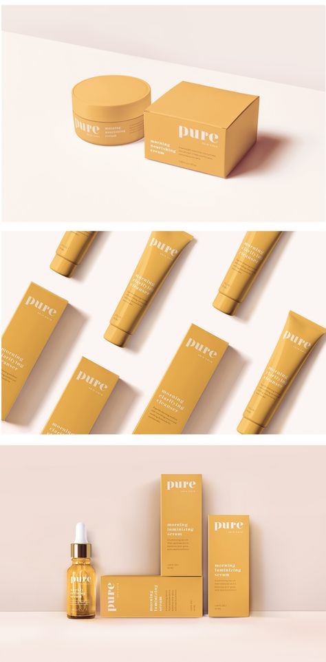 Branding & Package Design, Pure Skin Care : Olivia Frisbie, Design and Illustration. Illustration Package Design, Skincare Branding, Pure Skin, Branding Design Packaging, Branding Package, Illustration Branding, Design And Illustration, Under The Influence, Purim