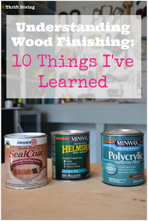 Wood finishing is so confusing! In my research on the perfect finish for my DIY bathroom vanity, I have learned these 10 things so far about how to finish wood furniture. Find out more now. Wood Furniture Projects, Wood Furniture Plans, Diy Bathroom Vanity, Wood Finishing, Diy Vanity, Wood Vanity, Fine Woodworking, Redo Furniture, Repurposed Furniture