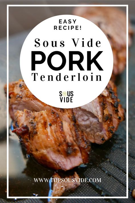 Pork tenderloin is one of the leanest and tastiest parts of the pig. This sous vide tenderloin recipe will be one that you'll want to repeat often for friends and family. Pork Tenderloin Recipes Sous Vide, Pork Tenderloin Sous Vide, Sous Vide Pork Tenderloin, Side Dishes Vegan, Fast Snacks, Pork Ideas, Sous Vide Pork, Fast Snack, Pork Tenderloin Recipe