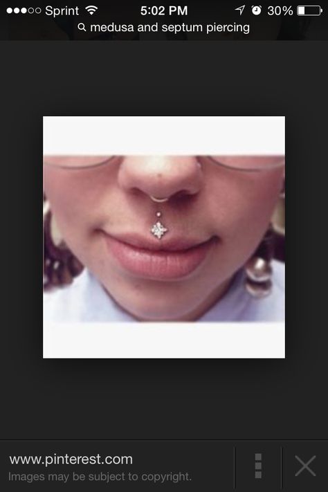 Double Medusa Piercing, Medusa And Septum, Medusa Piercing, Septum Jewelry, Nose Jewelry, I Tattoo, Septum Ring, Piercings, Nose Ring