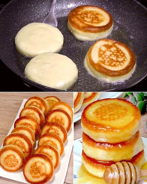 Cookist Wow Mini Crepes, Jacques Pepin Recipes, Bariatric Friendly Recipes, Grandma Cooking, Homemade Syrup, Mini Pancakes, Pancakes Ingredients, Homemade Pancakes, How To Make Pancakes