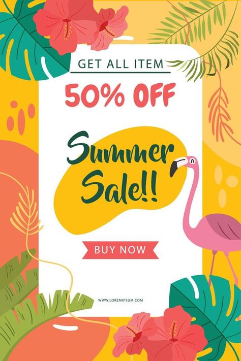 Summer Sale Poster Template Summer Sale Ads, Summer Sale Design, Summer Sale Poster, Poster Sale, Print Design Template, Invite Template, Indian Bollywood, Party Invite Template, Summer Design