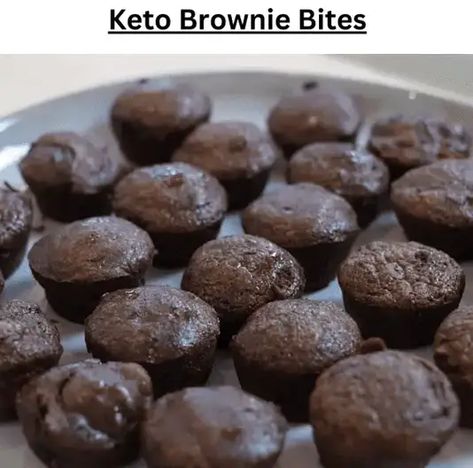 Keto Brownie Bites, Low Carb Brownie, Brownie Bites Recipe, Sugar Free Brownies, Low Carb Brownies, Easy Keto Recipes, Low Carb Sweeteners, Keto Cake, Keto Brownies