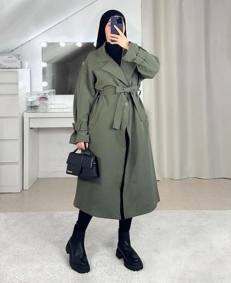 Hijab Fashion Winter, Stylish Outfits Casual, Hijab Fashion Summer, Modest Dresses Fashion, Best Winter Outfits, Trench Coat Outfit, Muslim Outfits Casual, Hijabi Fashion Casual, Everyday Fashion Outfits