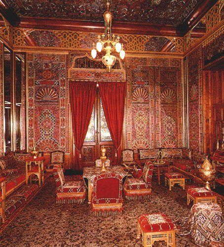 "Turkish" room in Peles Castle, Romania. Peles Castle Romania, Turkish Room, History Of Romania, History Of Interior Design, Castle Romania, Malbork Castle, Castle Inspiration, Castle Interiors, Peles Castle