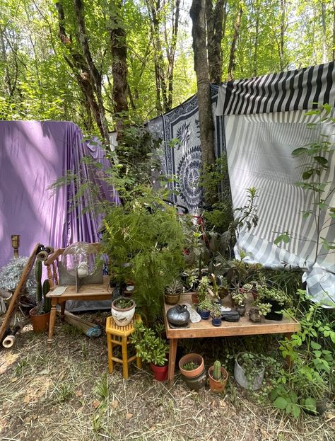 Therian Territory, Fairy Camping, Forest Hangout, Woods Hangout Spot, Summer Hangout Spot, Summer Hangout, Oregon Country Fair, Tree Fort, Hangout Spot