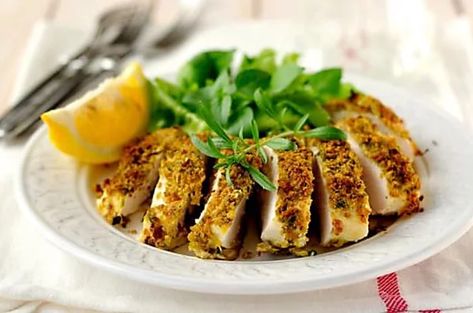 Recette de Blancs de poulet en croûte d’herbes citronnée Croq’Kilos Baked Boneless Chicken Recipes, Baked Chicken Recipes Oven, Crusted Chicken Breast, Chicken Boneless Breast Recipes, Crispy Oven Baked Chicken, Chicken Recipes Boneless, Lemon Chicken Recipe, Breast Recipe, Crusted Chicken