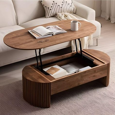 Wood Top Coffee Table, Oval Lift Top Coffee Table, Multi Function Coffee Table, Modern Wood Coffee Tables, Modern Coffee Tables Modern Coffee Tables Living Rooms, Oval Coffee Table With Storage, Modern Coffee Tables With Storage, Wooden Coffee Table Living Room, Oval Coffee Table Diy