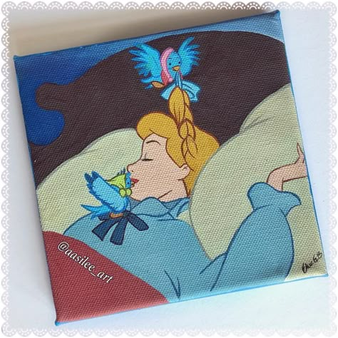 Painted this sleepy Cindy on canvas for the ✨giveaway✨ (❗️CLOSED❗️). This is just one of the prizes I’ll be giving away, I’ll post the rest… | Instagram Aesthetic Disney Painting, Money Paintings, Expressive Drawing, Disney Painting, Disney House, Disney Canvas Art, Disney Canvas, Disney Paintings, Disney Fine Art